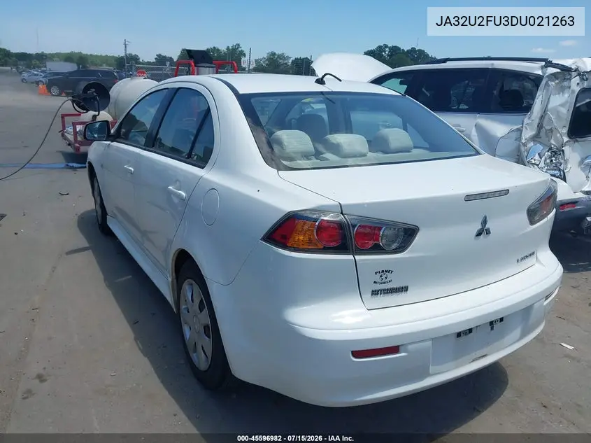 2013 Mitsubishi Lancer Es VIN: JA32U2FU3DU021263 Lot: 45596982