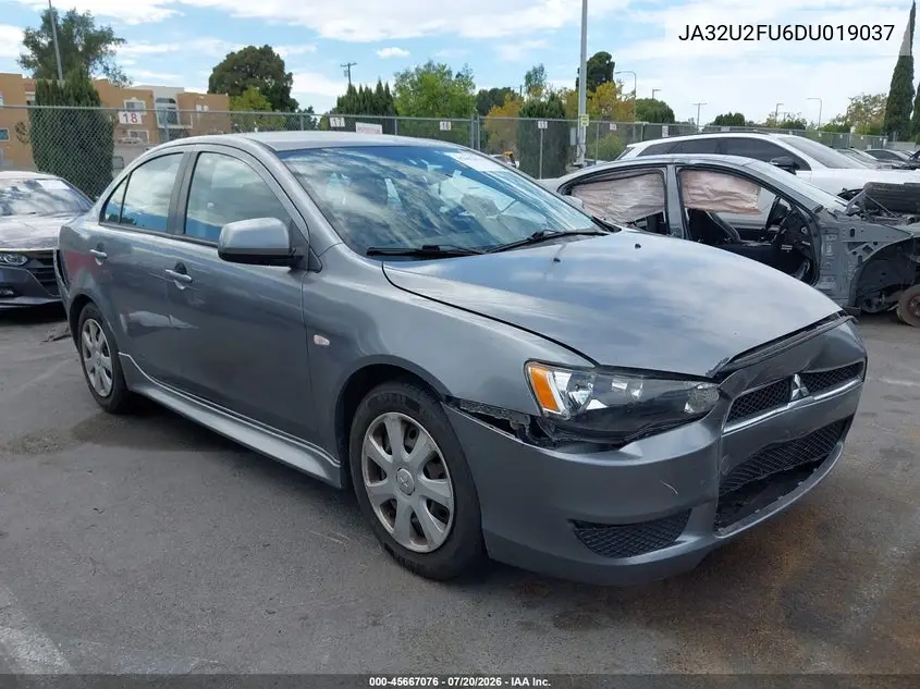 2013 Mitsubishi Lancer Es VIN: JA32U2FU6DU019037 Lot: 45667076