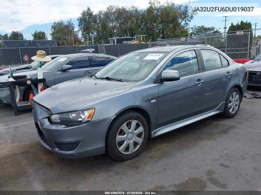 2013 Mitsubishi Lancer Es VIN: JA32U2FU6DU019037 Lot: 45667076