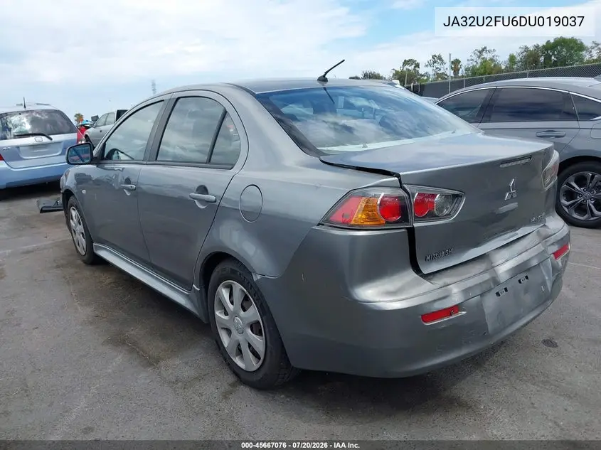 2013 Mitsubishi Lancer Es VIN: JA32U2FU6DU019037 Lot: 45667076