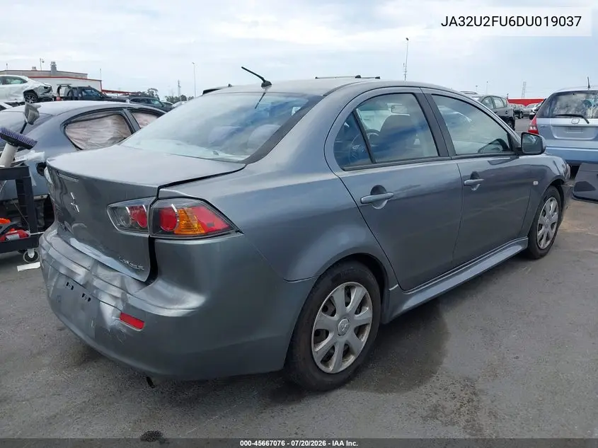 2013 Mitsubishi Lancer Es VIN: JA32U2FU6DU019037 Lot: 45667076