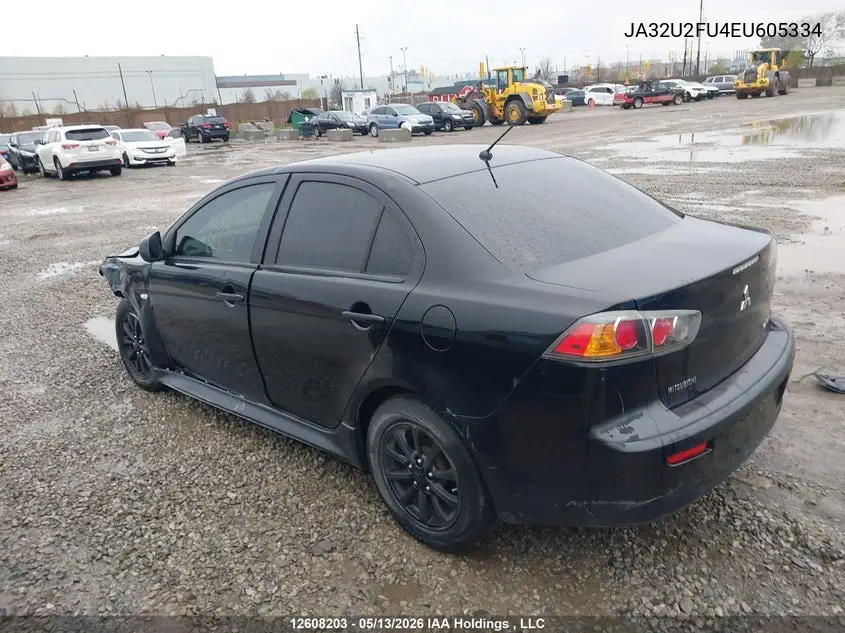 2014 Mitsubishi Lancer Es/Es Sport VIN: JA32U2FU4EU605334 Lot: 12608203