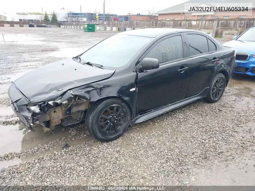 2014 Mitsubishi Lancer Es/Es Sport VIN: JA32U2FU4EU605334 Lot: 12608203