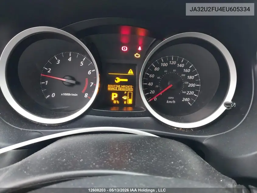 2014 Mitsubishi Lancer Es/Es Sport VIN: JA32U2FU4EU605334 Lot: 12608203