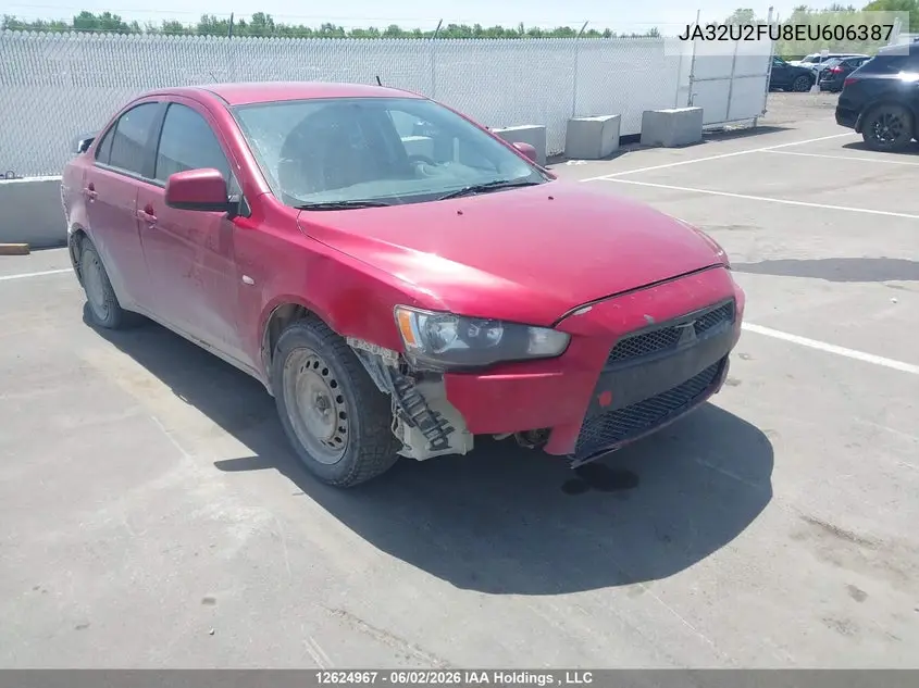 2014 Mitsubishi Lancer VIN: JA32U2FU8EU606387 Lot: 12624967