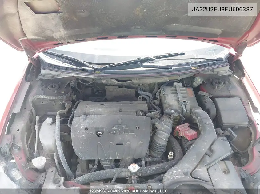 2014 Mitsubishi Lancer VIN: JA32U2FU8EU606387 Lot: 12624967