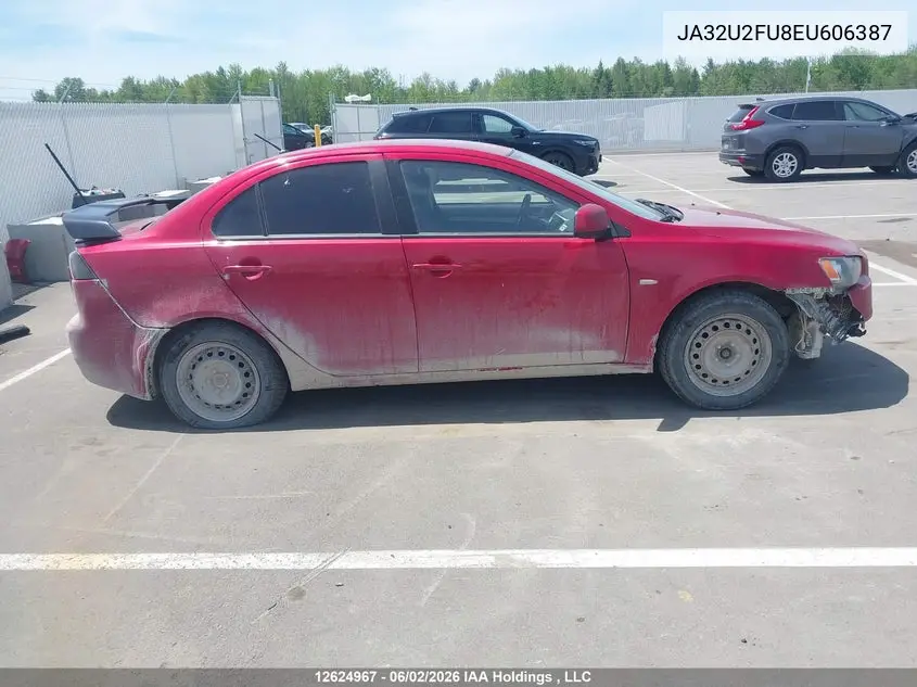 2014 Mitsubishi Lancer VIN: JA32U2FU8EU606387 Lot: 12624967