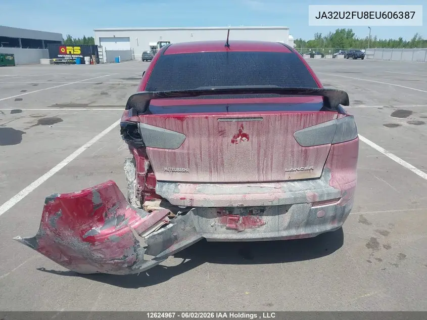 2014 Mitsubishi Lancer VIN: JA32U2FU8EU606387 Lot: 12624967
