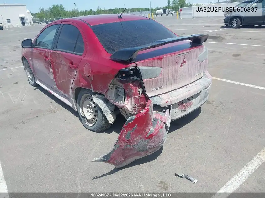 2014 Mitsubishi Lancer VIN: JA32U2FU8EU606387 Lot: 12624967