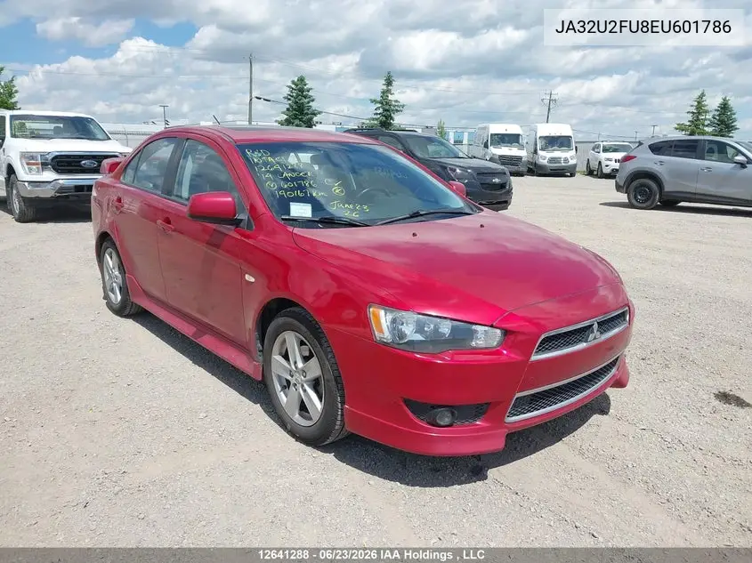 2014 Mitsubishi Lancer Es/Es Sport VIN: JA32U2FU8EU601786 Lot: 12641288