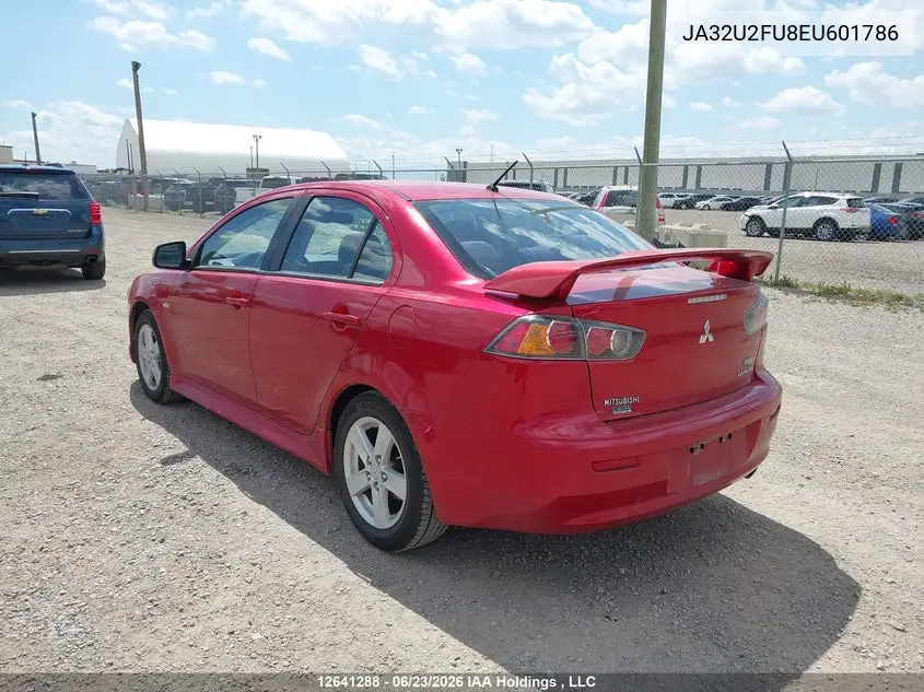2014 Mitsubishi Lancer Es/Es Sport VIN: JA32U2FU8EU601786 Lot: 12641288