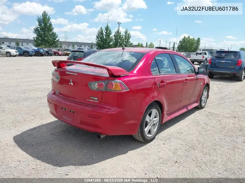 2014 Mitsubishi Lancer Es/Es Sport VIN: JA32U2FU8EU601786 Lot: 12641288