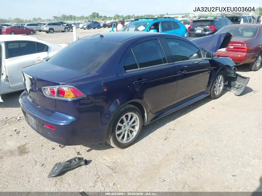 2014 Mitsubishi Lancer Es/Es Sport VIN: JA32U2FUXEU003604 Lot: 45235063