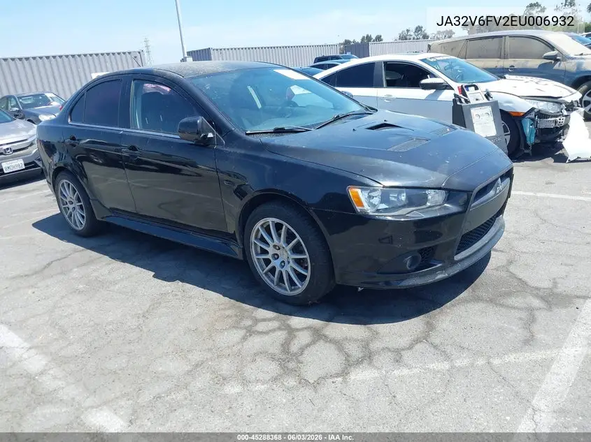 2014 Mitsubishi Lancer Ralliart VIN: JA32V6FV2EU006932 Lot: 45288368