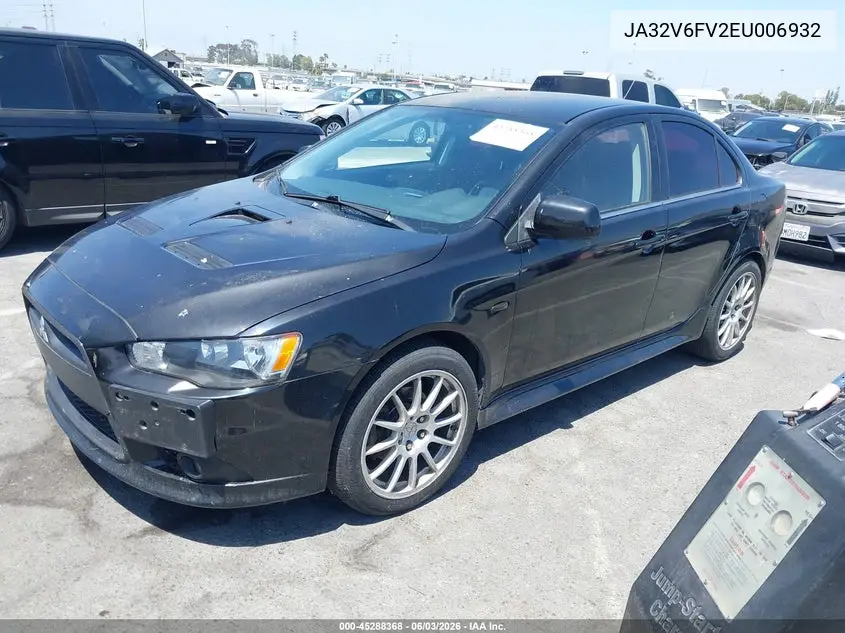 2014 Mitsubishi Lancer Ralliart VIN: JA32V6FV2EU006932 Lot: 45288368