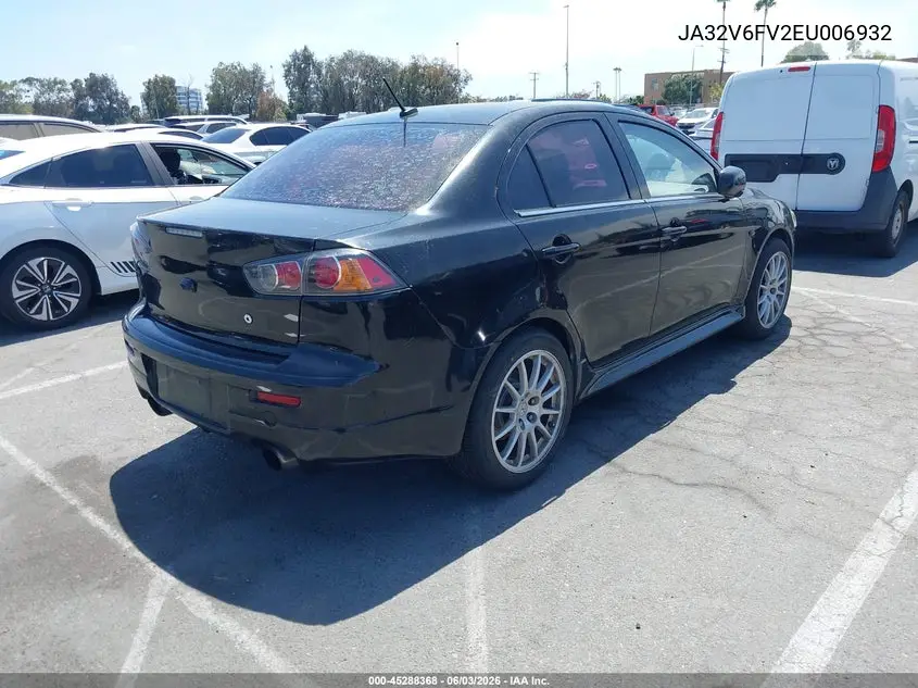 2014 Mitsubishi Lancer Ralliart VIN: JA32V6FV2EU006932 Lot: 45288368