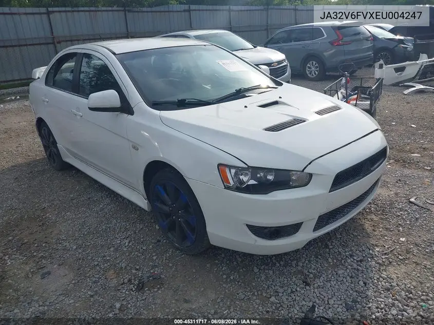 2014 Mitsubishi Lancer Ralliart VIN: JA32V6FVXEU004247 Lot: 45311717