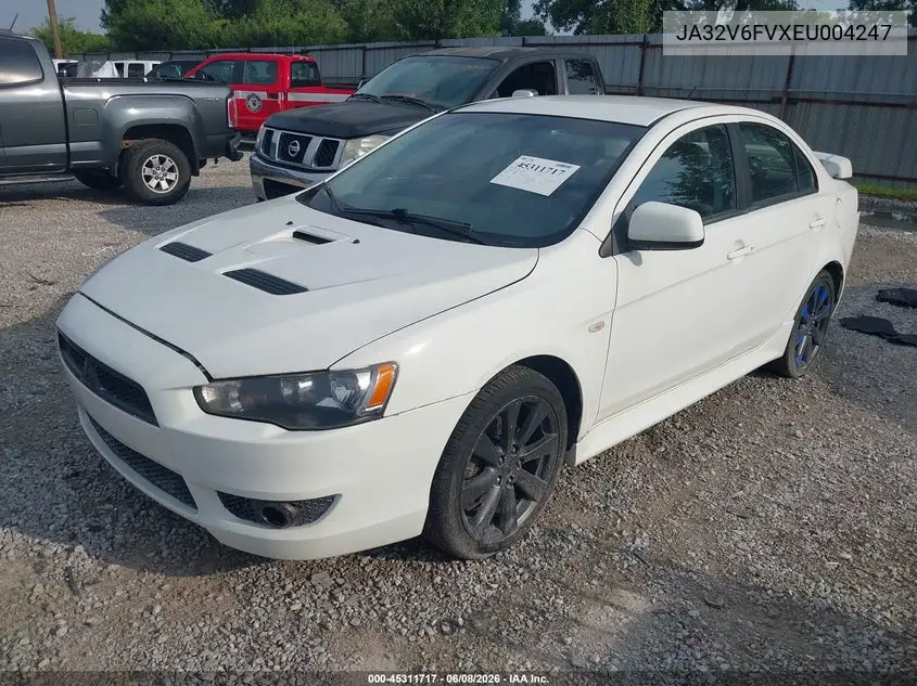2014 Mitsubishi Lancer Ralliart VIN: JA32V6FVXEU004247 Lot: 45311717