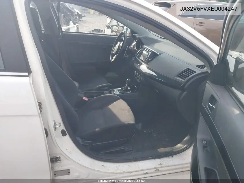 2014 Mitsubishi Lancer Ralliart VIN: JA32V6FVXEU004247 Lot: 45311717