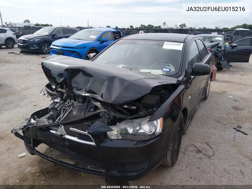 2014 Mitsubishi Lancer Es VIN: JA32U2FU6EU015216 Lot: 45353080