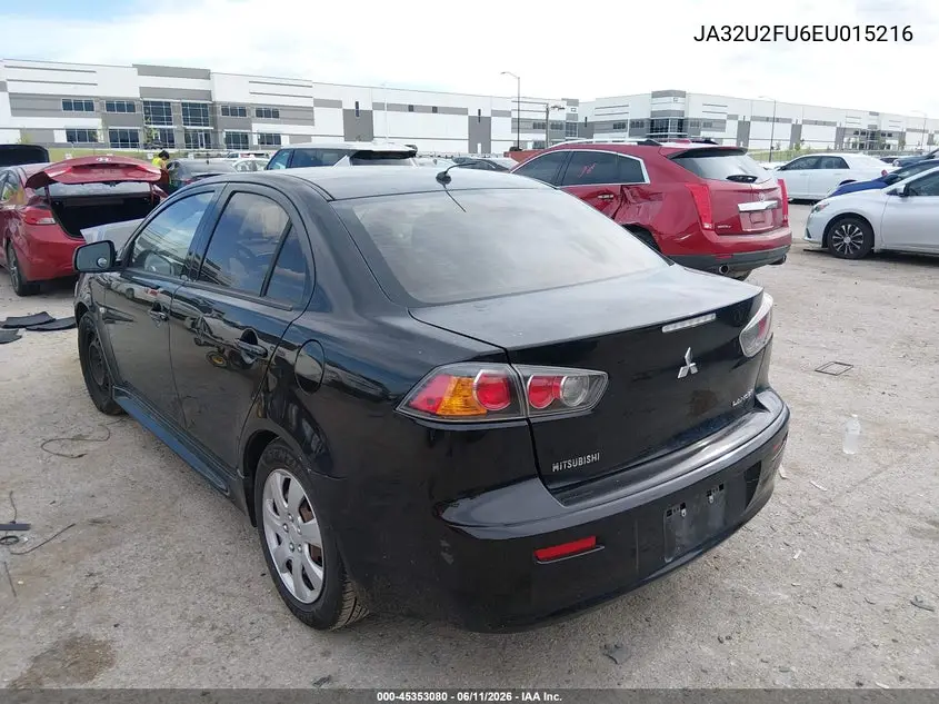 2014 Mitsubishi Lancer Es VIN: JA32U2FU6EU015216 Lot: 45353080