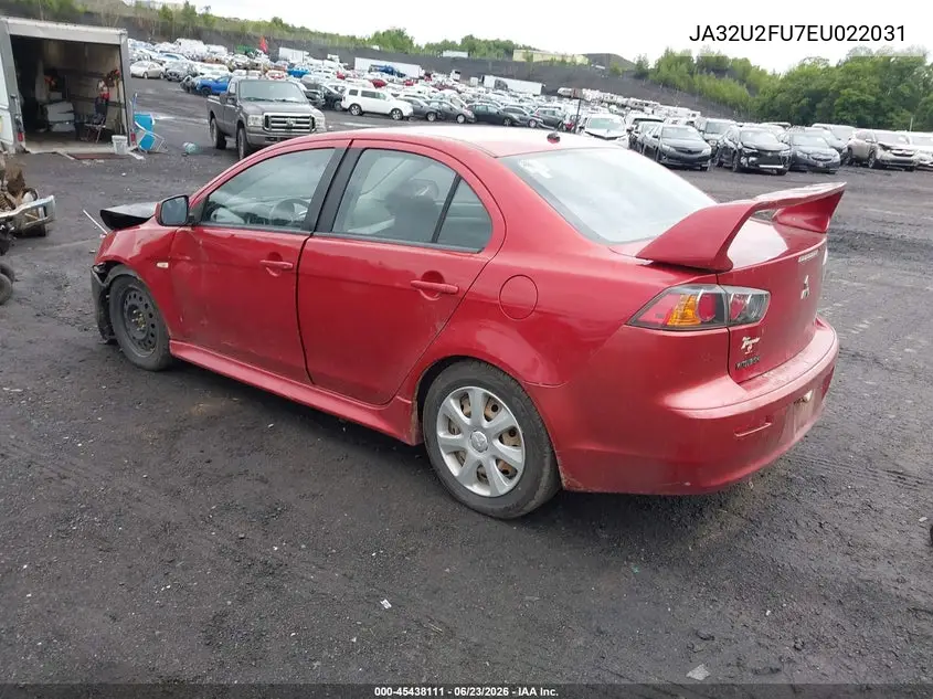 2014 Mitsubishi Lancer Es VIN: JA32U2FU7EU022031 Lot: 45438111