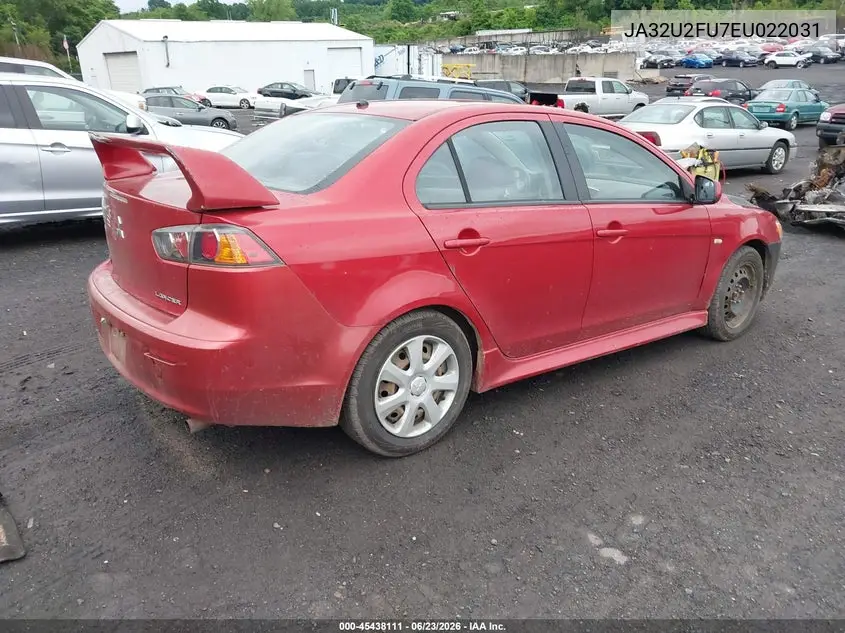 2014 Mitsubishi Lancer Es VIN: JA32U2FU7EU022031 Lot: 45438111
