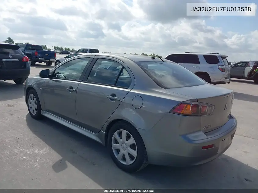 2014 Mitsubishi Lancer Es VIN: JA32U2FU7EU013538 Lot: 45493379