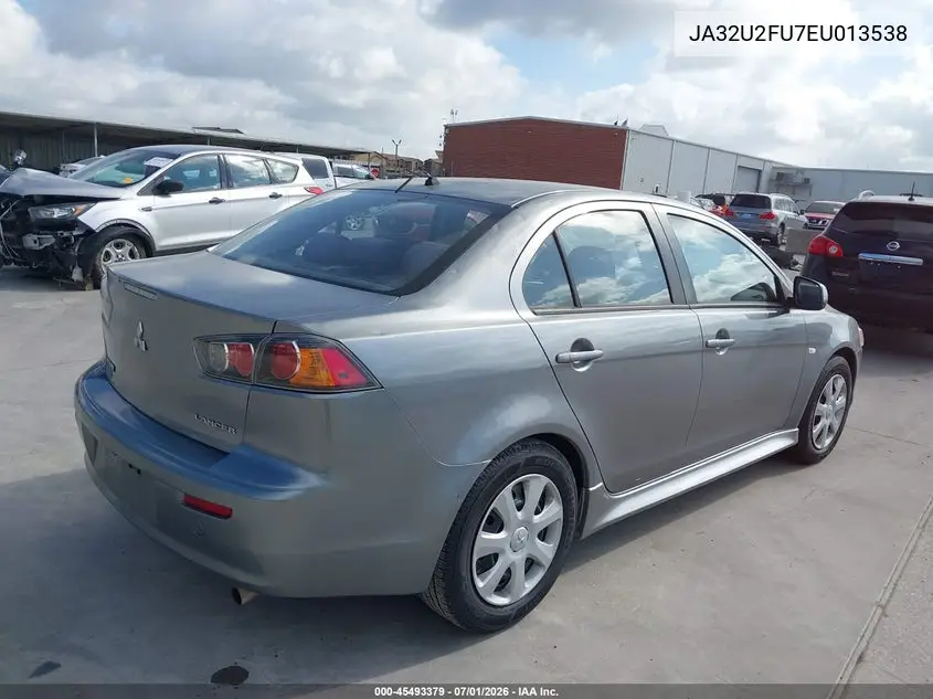 2014 Mitsubishi Lancer Es VIN: JA32U2FU7EU013538 Lot: 45493379