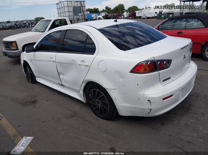 2014 Mitsubishi Lancer Es VIN: JA32U2FU3EU020051 Lot: 45577712