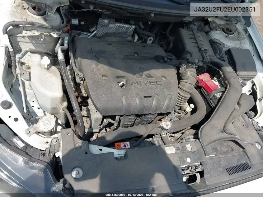 2014 Mitsubishi Lancer Es VIN: JA32U2FU2EU002351 Lot: 45600099