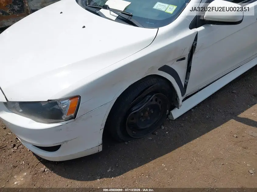 2014 Mitsubishi Lancer Es VIN: JA32U2FU2EU002351 Lot: 45600099