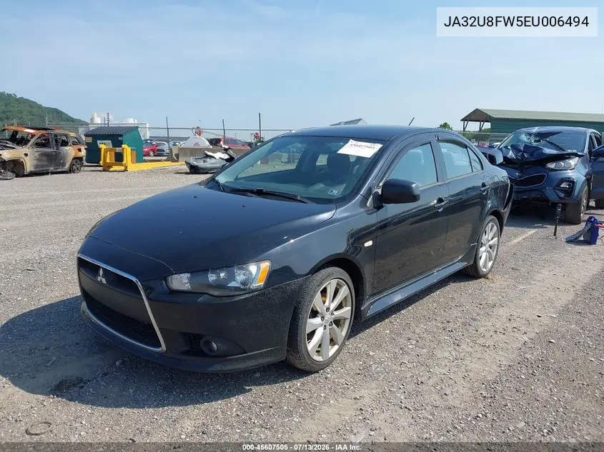 2014 Mitsubishi Lancer Gt VIN: JA32U8FW5EU006494 Lot: 45607505