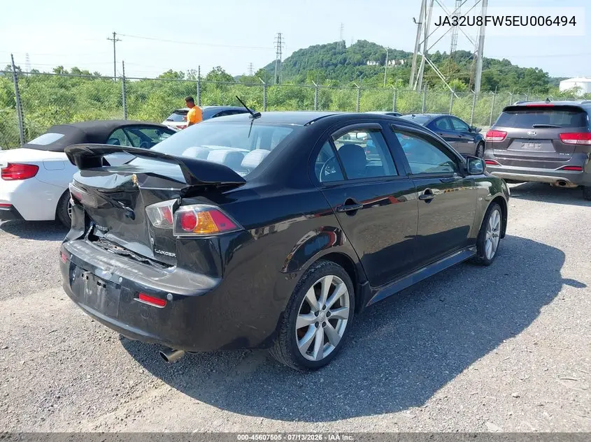 2014 Mitsubishi Lancer Gt VIN: JA32U8FW5EU006494 Lot: 45607505