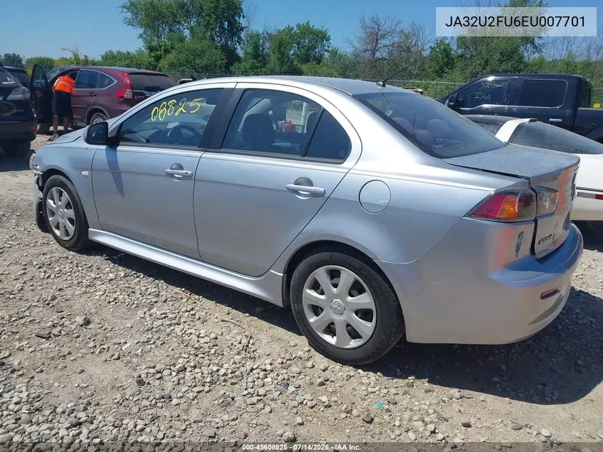 2014 Mitsubishi Lancer Es VIN: JA32U2FU6EU007701 Lot: 45608825