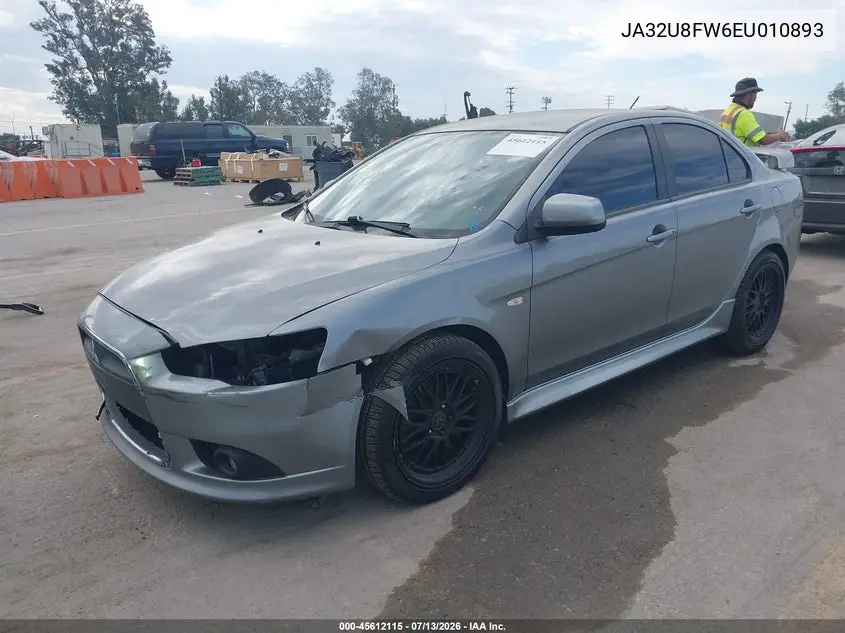 2014 Mitsubishi Lancer Gt VIN: JA32U8FW6EU010893 Lot: 45612115