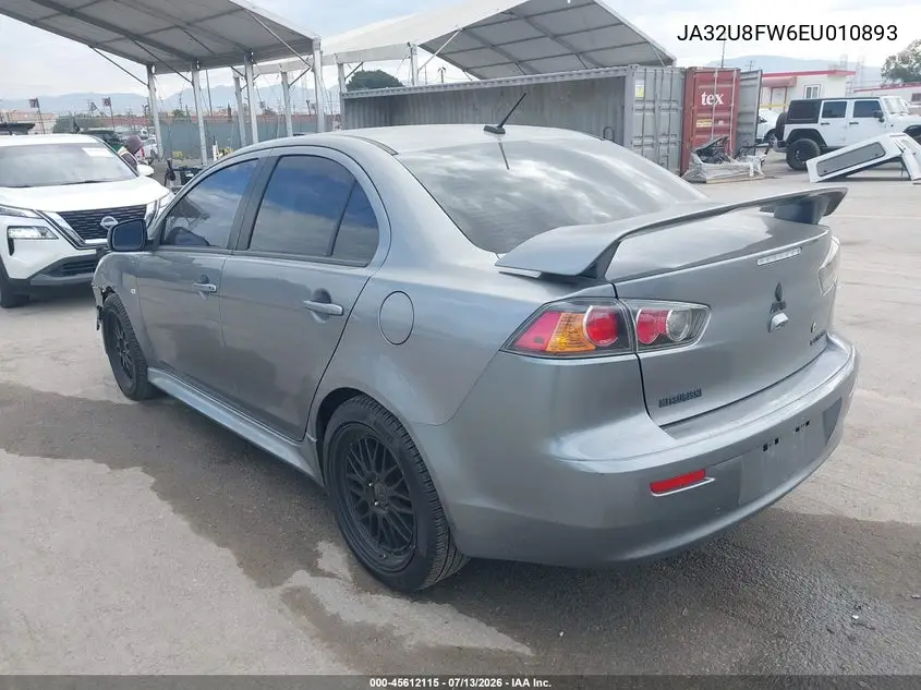 2014 Mitsubishi Lancer Gt VIN: JA32U8FW6EU010893 Lot: 45612115