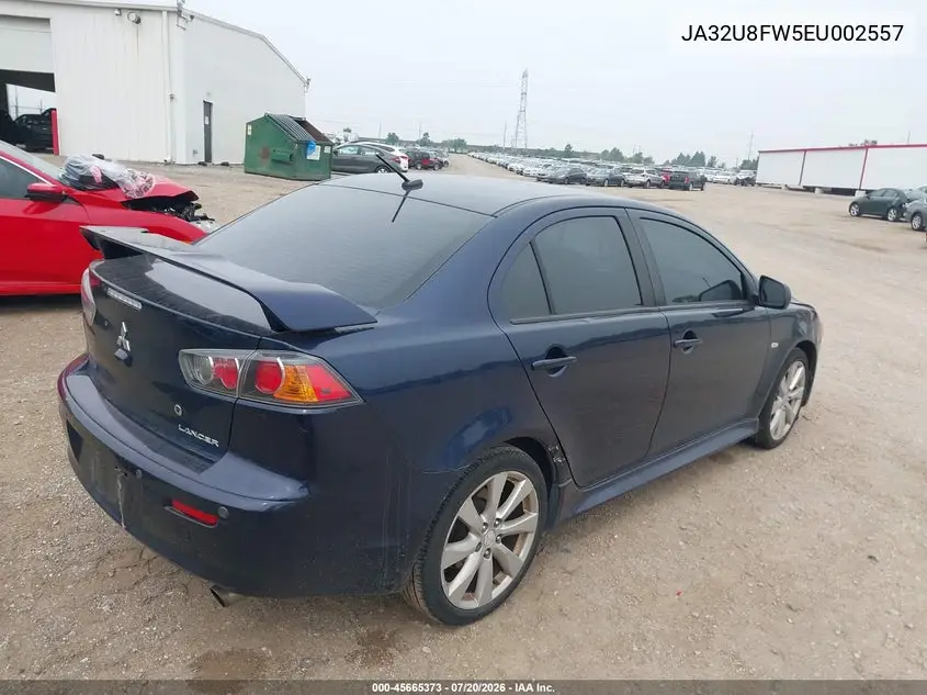 2014 Mitsubishi Lancer Gt VIN: JA32U8FW5EU002557 Lot: 45665373