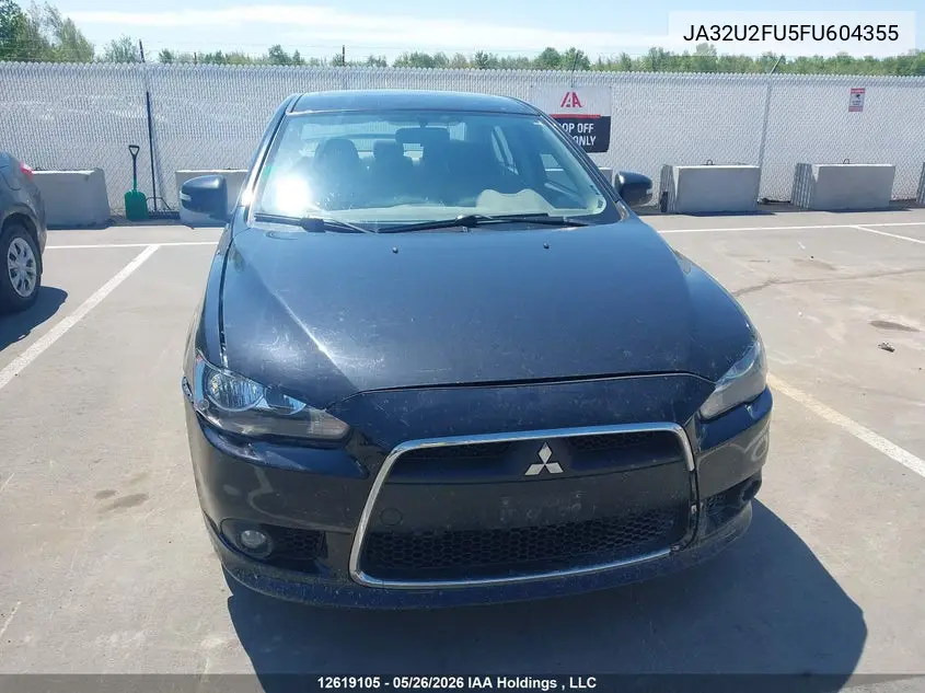 2015 Mitsubishi Lancer Gt/Se VIN: JA32U2FU5FU604355 Lot: 12619105