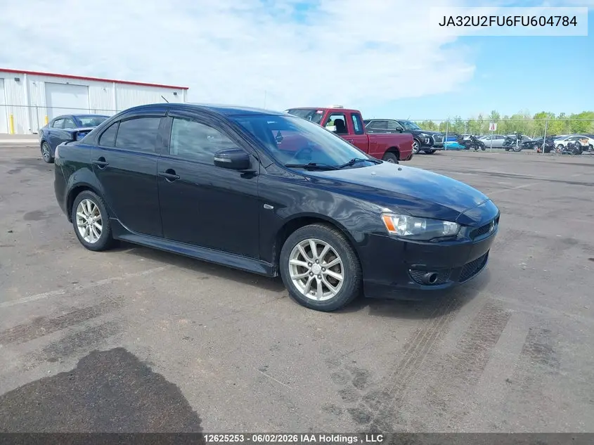 2015 Mitsubishi Lancer Gt/Se VIN: JA32U2FU6FU604784 Lot: 12625253