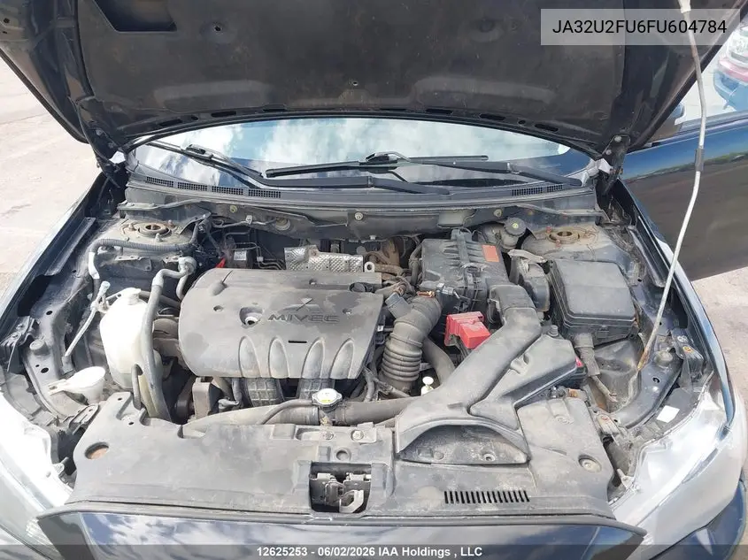 2015 Mitsubishi Lancer Gt/Se VIN: JA32U2FU6FU604784 Lot: 12625253
