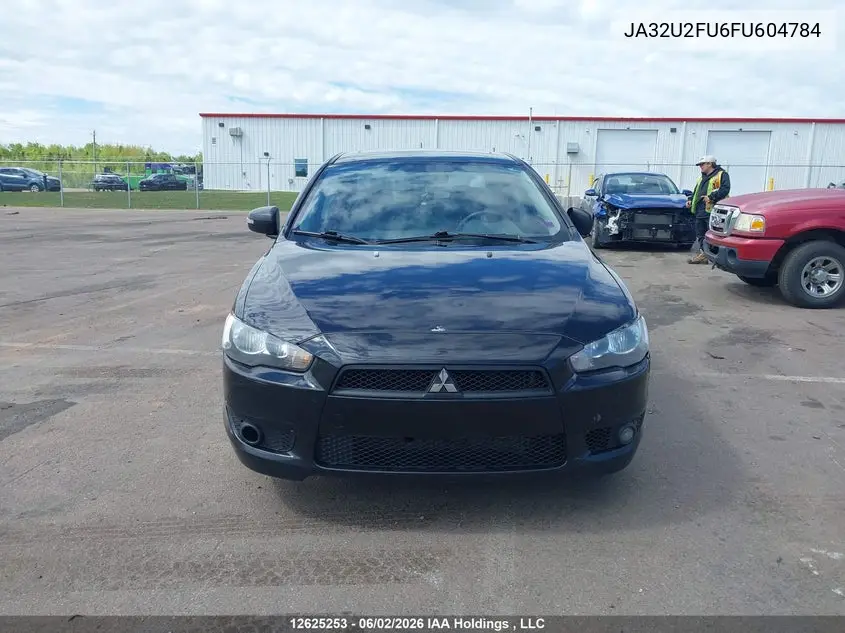 2015 Mitsubishi Lancer Gt/Se VIN: JA32U2FU6FU604784 Lot: 12625253