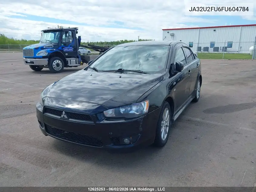 2015 Mitsubishi Lancer Gt/Se VIN: JA32U2FU6FU604784 Lot: 12625253