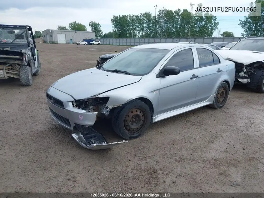 2015 Mitsubishi Lancer De VIN: JA32U1FU2FU601665 Lot: 12635026