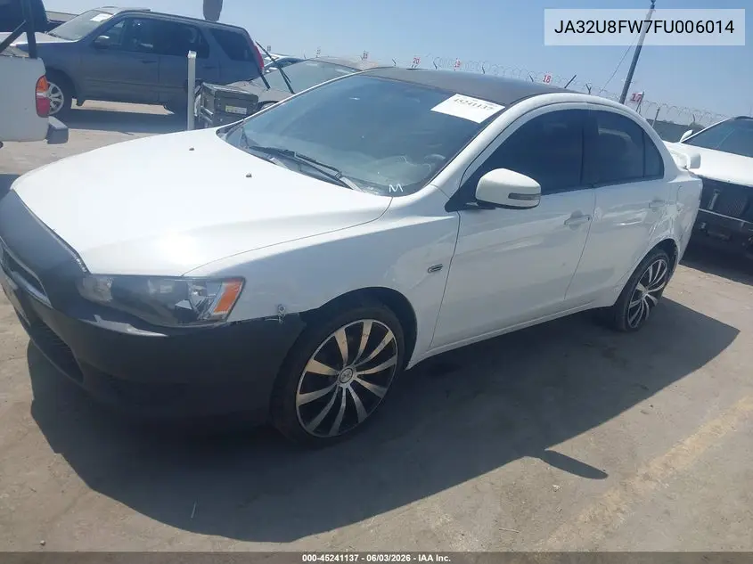 2015 Mitsubishi Lancer Gt VIN: JA32U8FW7FU006014 Lot: 45241137
