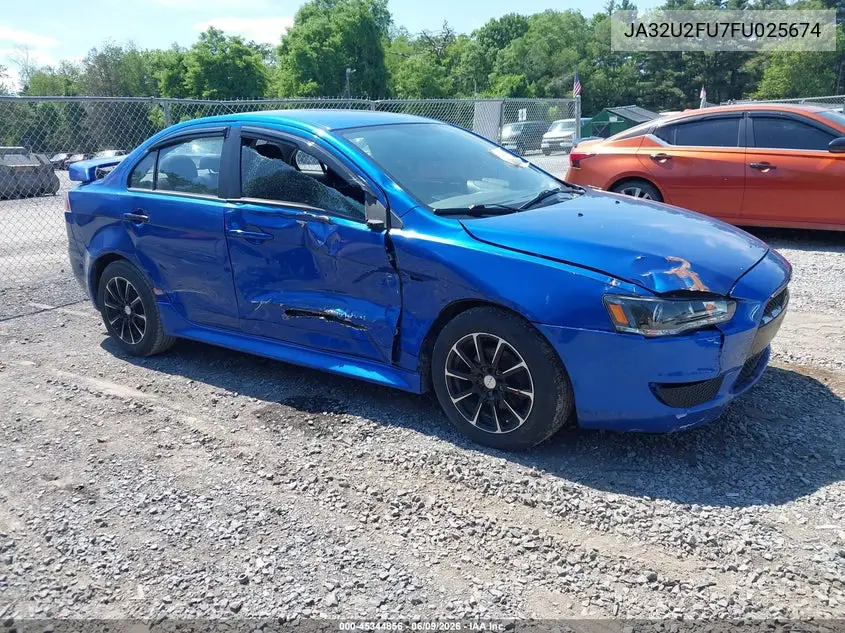 2015 Mitsubishi Lancer Es VIN: JA32U2FU7FU025674 Lot: 45344856
