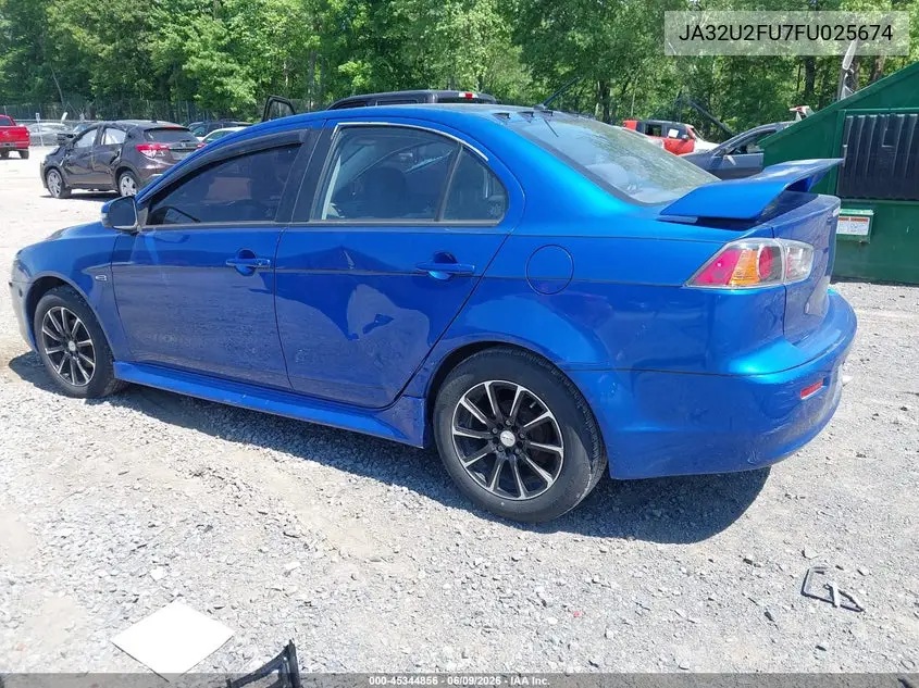 2015 Mitsubishi Lancer Es VIN: JA32U2FU7FU025674 Lot: 45344856