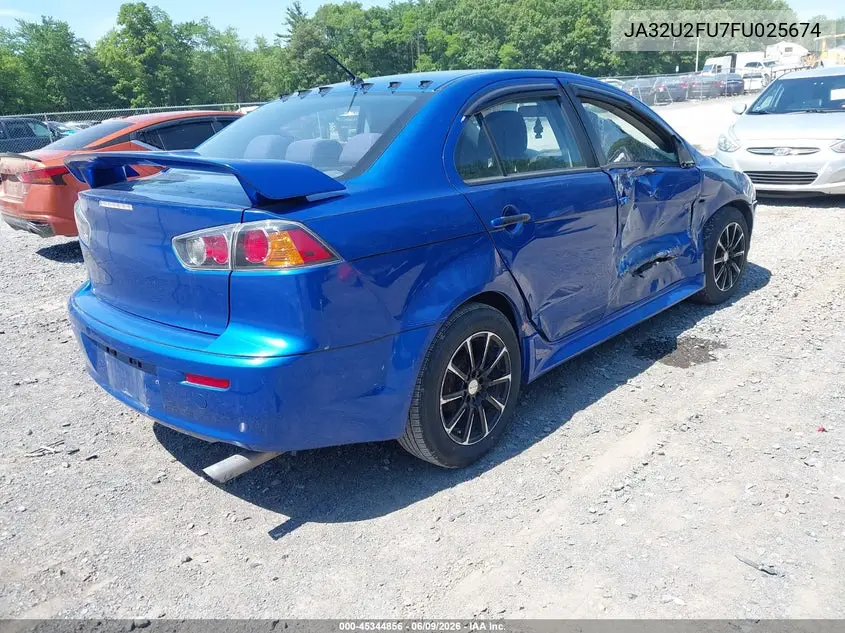 2015 Mitsubishi Lancer Es VIN: JA32U2FU7FU025674 Lot: 45344856