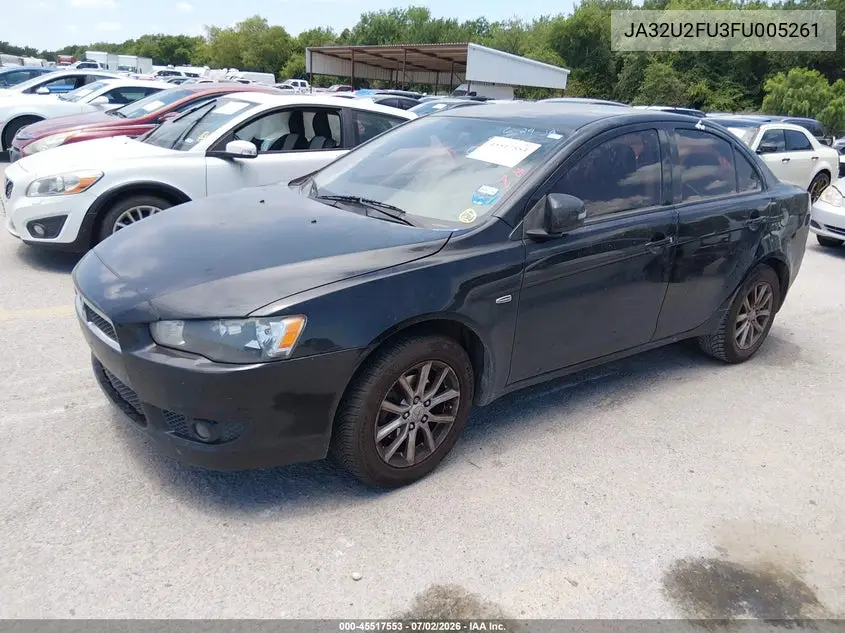 2015 Mitsubishi Lancer Es VIN: JA32U2FU3FU005261 Lot: 45517553