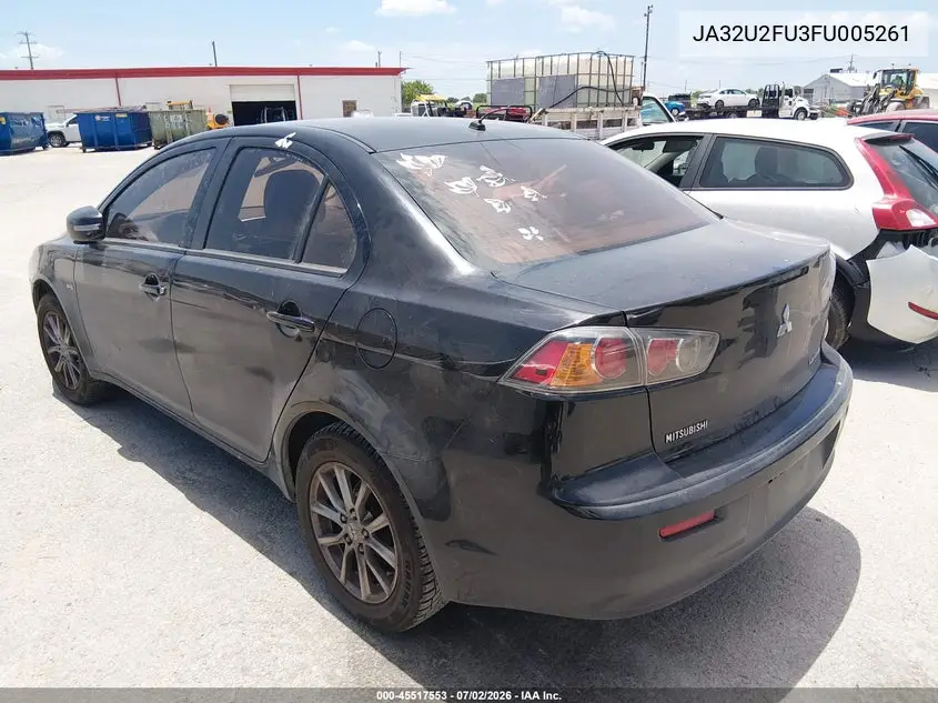 2015 Mitsubishi Lancer Es VIN: JA32U2FU3FU005261 Lot: 45517553